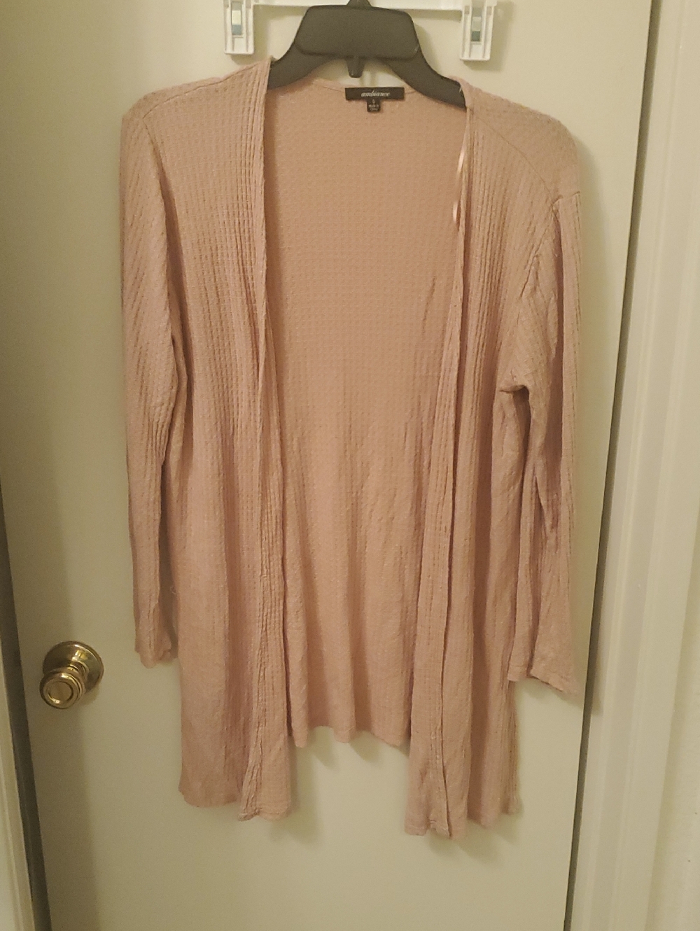 WILL DONATE FREE W/ ANY PURCHASE Ambiance Open-Front Cardigan in Dusty Pink